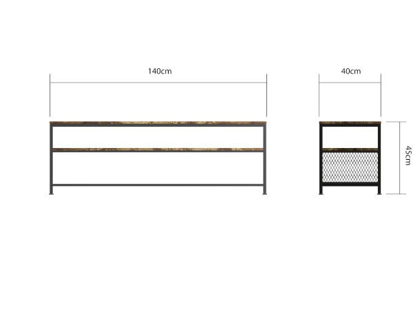 Bala TV Stand in Rustic Oak - Image 5