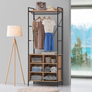 Claire 8 Shelf Open Wardrobe