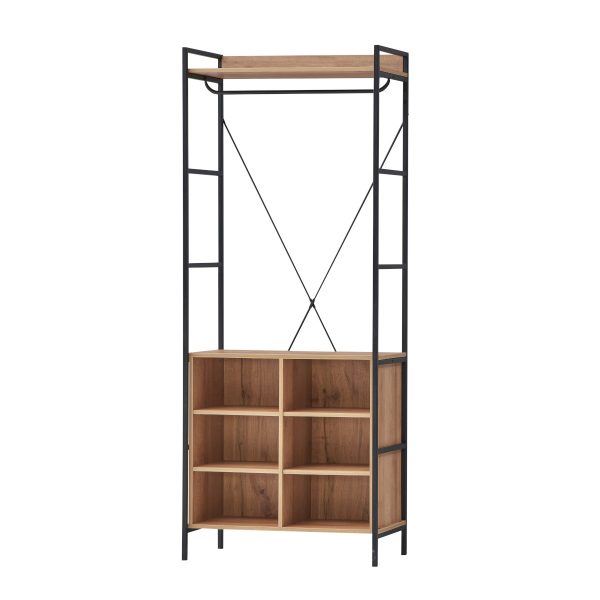 Claire 8 Shelf Open Wardrobe - Image 7