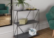 Leyo Living 3 Tier Bookcase in Grey