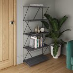 Leyo Living 5 Tier Shelving Unit in Grey