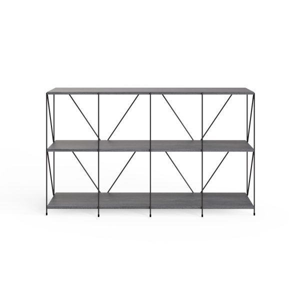 Leyo Living Cube Shelving Unit 4 x 2 in Grey - Image 3