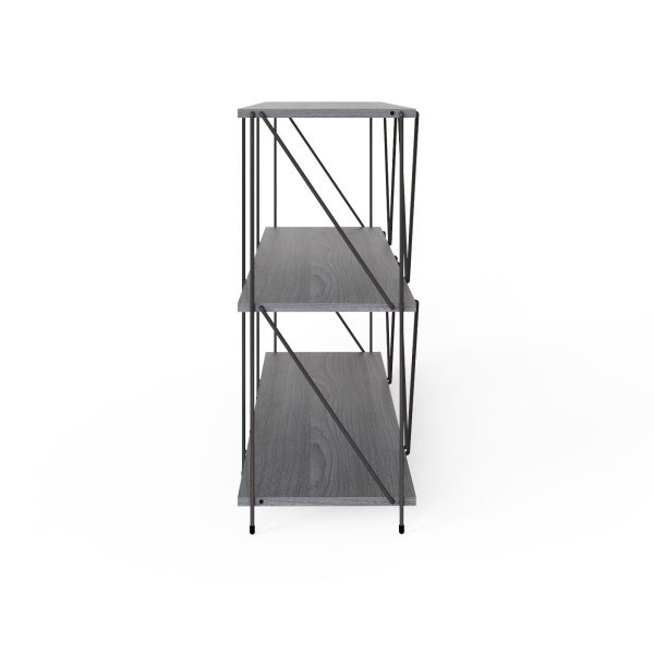 Leyo Living Cube Shelving Unit 4 x 2 in Grey - Image 4