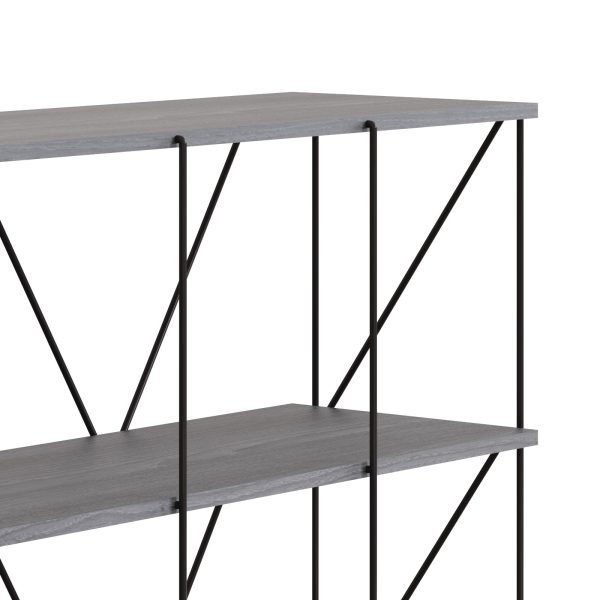 Leyo Living Cube Shelving Unit 4 x 2 in Grey - Image 5