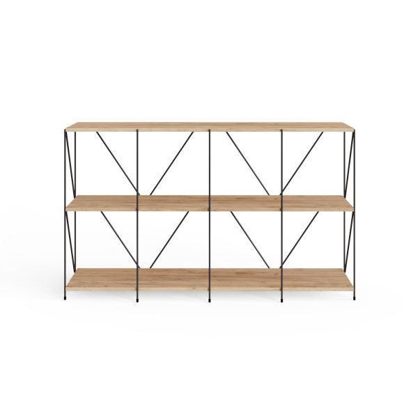 Leyo Living Cube Shelving Unit 4 x 2 in Oak - Image 3