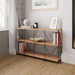 Leyo Living Cube Shelving Unit 4 x 2 in Oak