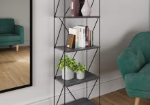 Leyo Living Open Display Unit and Bookcase in Grey
