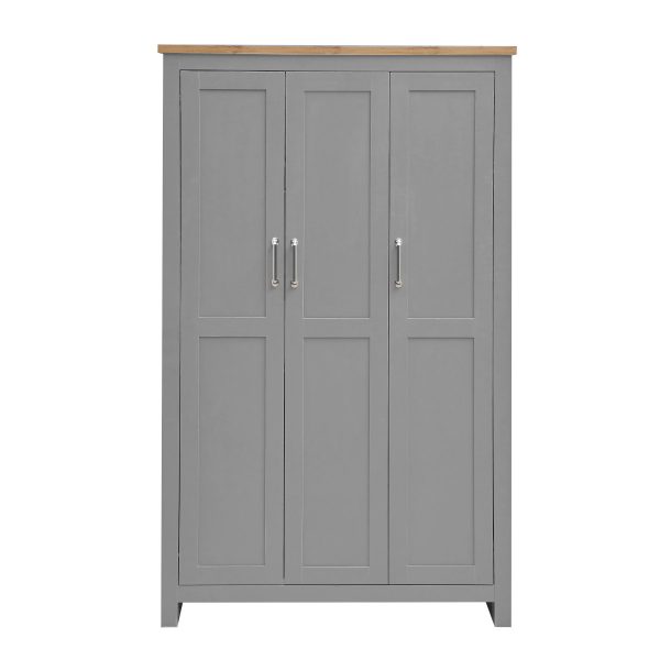 Lisbon 3 Piece Bedroom Set in Light Grey - Image 2