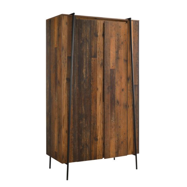 Abbey 2 Door Wardrobe in Rustic Oak - Image 7