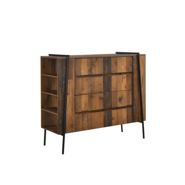 Abbey Chest of 4 Drawers in Rustic Oak - Image 2