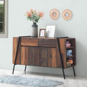 Abbey Sideboard with 2 Doors & 2 Drawers in Rustic Oak