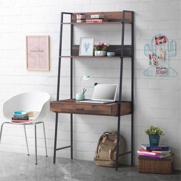 Abbey Desk with 1 Drawer in Rustic Oak