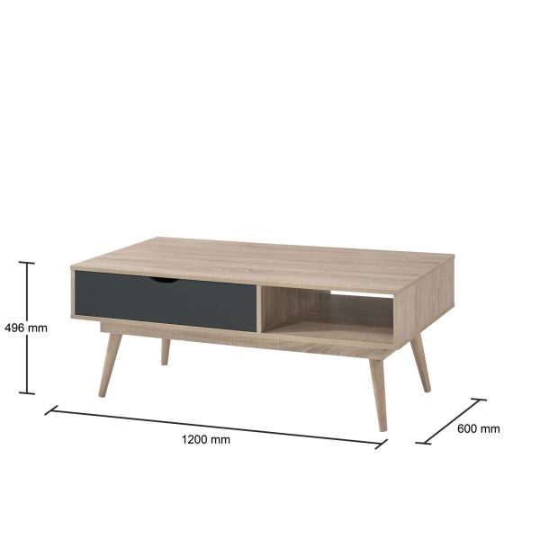 Alford 1 Drawer Coffee Table - Image 4