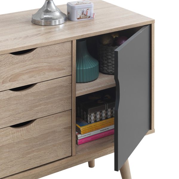 Alford 2 Sideboard with 2 Doors & 3 Drawers - Image 4