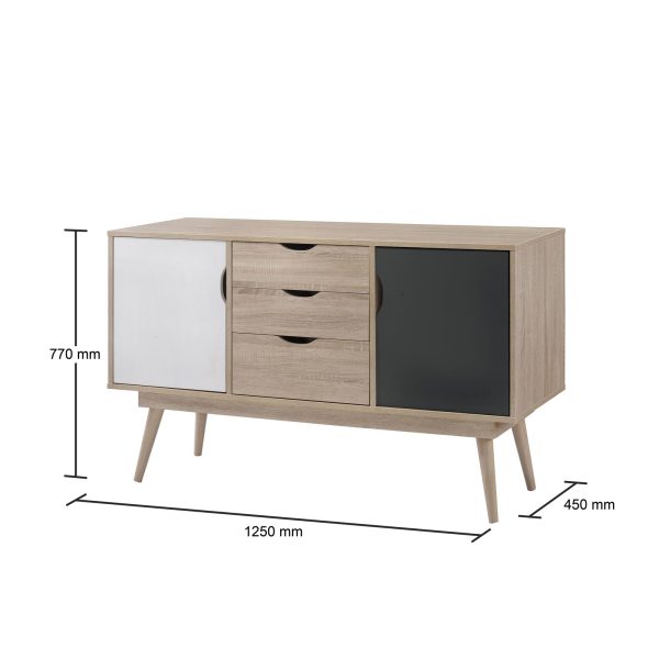 Alford 2 Sideboard with 2 Doors & 3 Drawers - Image 5