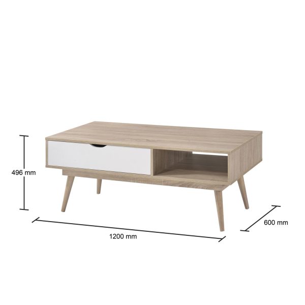 Alford 1 Drawer Coffee Table - Image 8