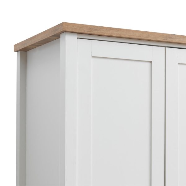 Astbury 2 Door Wardrobe in White and Oak - Image 7