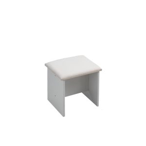 Astbury Cushioned Stool in White