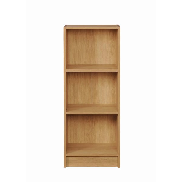 Essentials Medium Narrow Bookcase in Yellow Oak