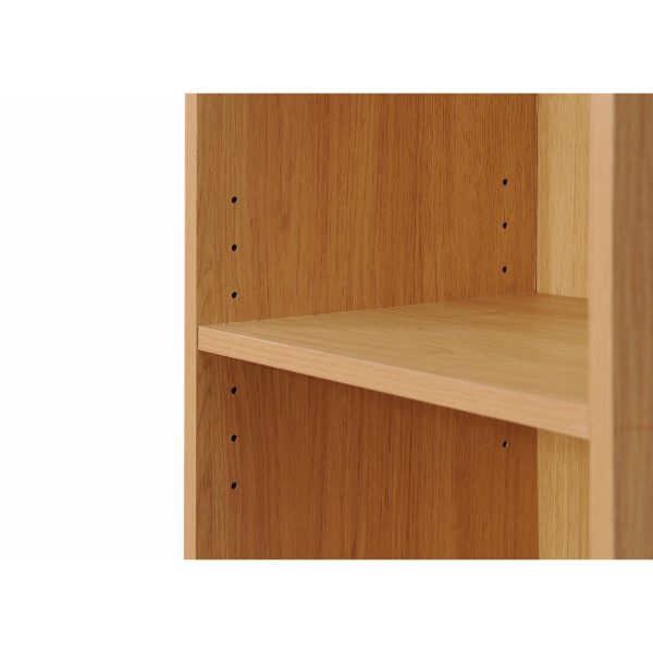 Essentials Medium Narrow Bookcase in Yellow Oak - Image 2