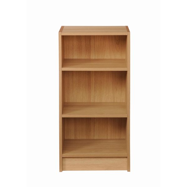 Essentials Small Narrow Bookcase in Yellow Oak - Image 2