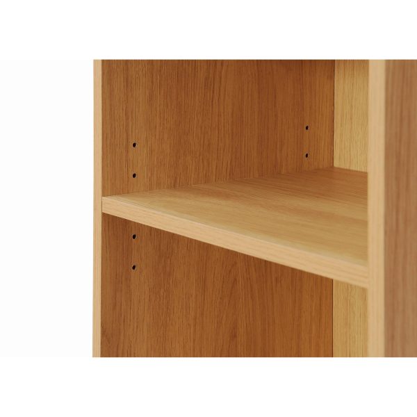 Essentials Small Narrow Bookcase in Yellow Oak - Image 3