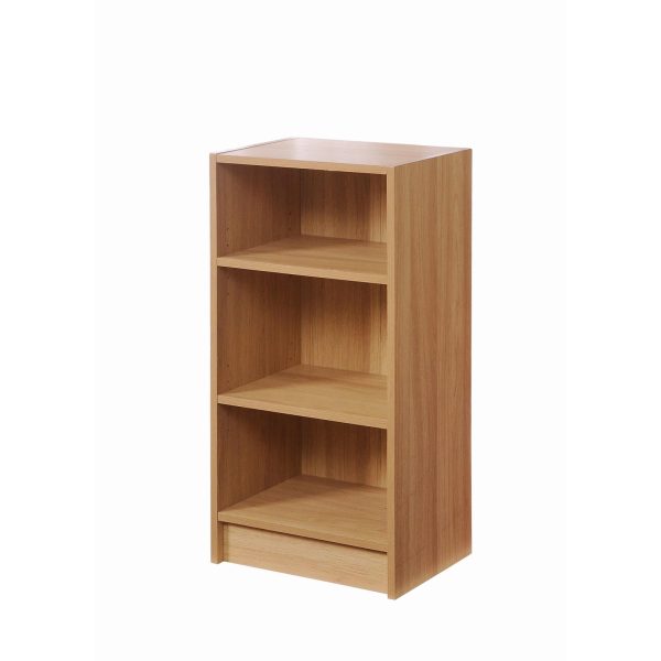 Essentials Small Narrow Bookcase in Yellow Oak