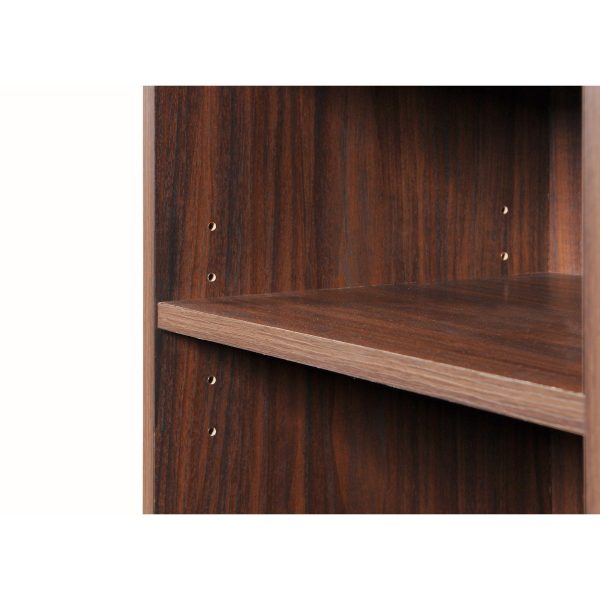 Essentials Small Narrow Bookcase in Walnut - Image 3