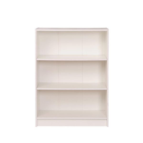 Essentials Low Wide Bookcase in White - Image 2