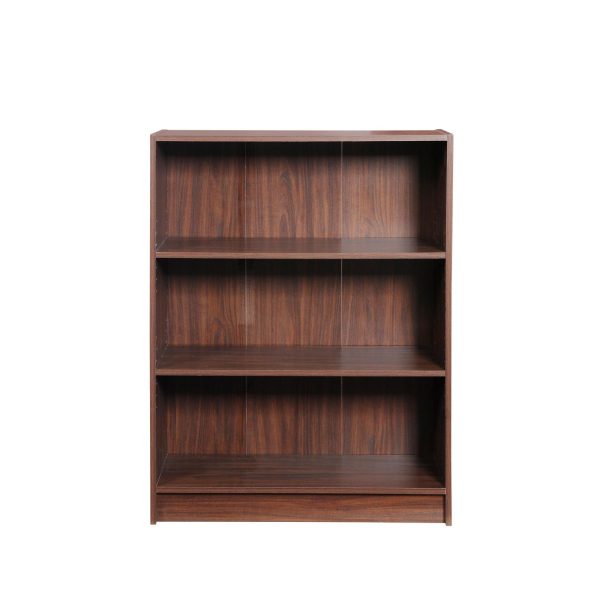 Essentials Low Wide Bookcase in Walnut - Image 2