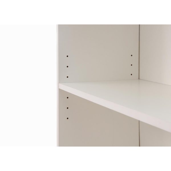 Essentials Tall Bookcase in White - Image 3