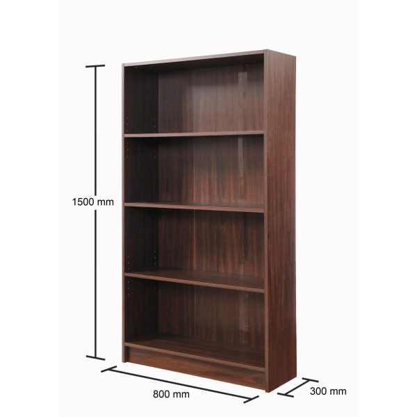 Essentials Tall Bookcase in Walnut - Image 4