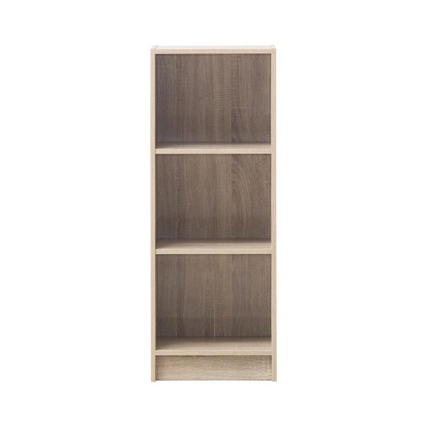 Essentials Medium Narrow Bookcase in Oak - Image 3