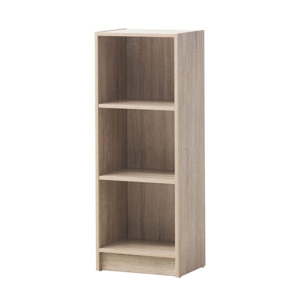 Essentials Medium Narrow Bookcase in Oak - Image 4