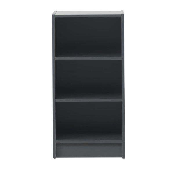 Essentials Small Narrow Bookcase in Dark Grey - Image 2