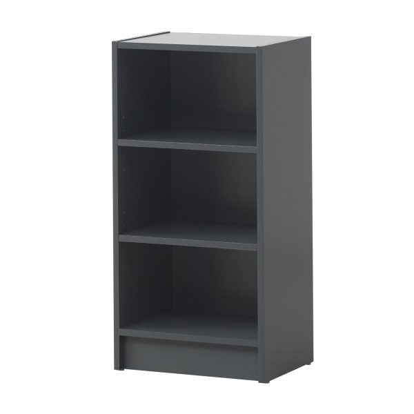 Essentials Small Narrow Bookcase in Dark Grey - Image 3