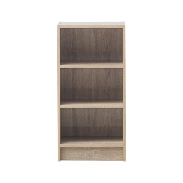 Essentials Small Narrow Bookcase in Oak - Image 2