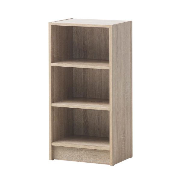 Essentials Small Narrow Bookcase in Oak - Image 3