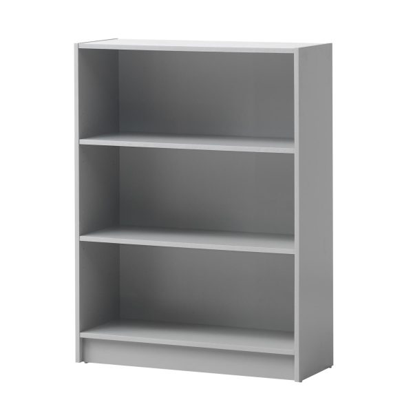 Essentials Low Wide Bookcase in Grey - Image 3