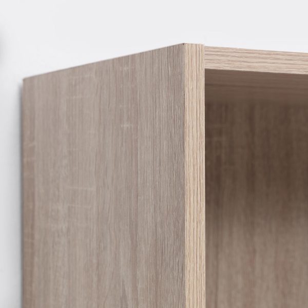 Essentials Low Wide Bookcase in Oak - Image 3