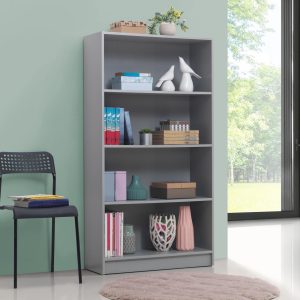 Essentials Tall Bookcase in Grey