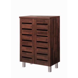 Essentials 2 Door Shoe Cabinet in Dirty Oak