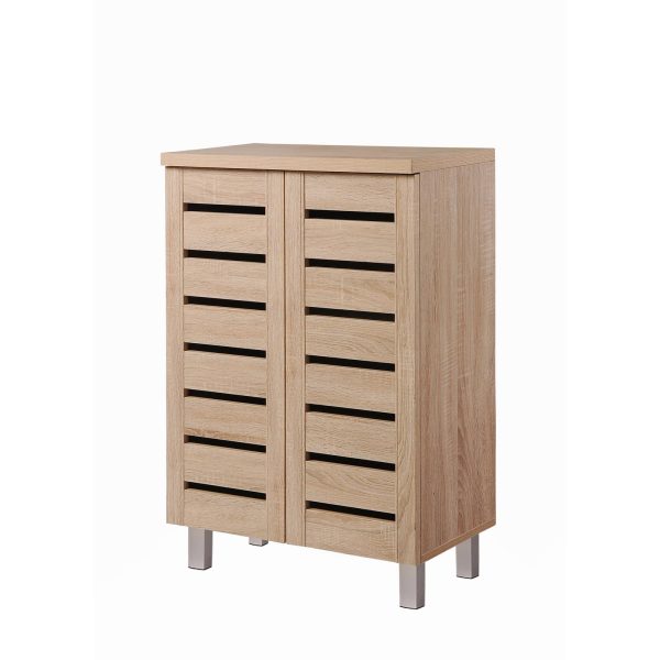 Essentials 2 Door Shoe Cabinet in Sonoma Oak