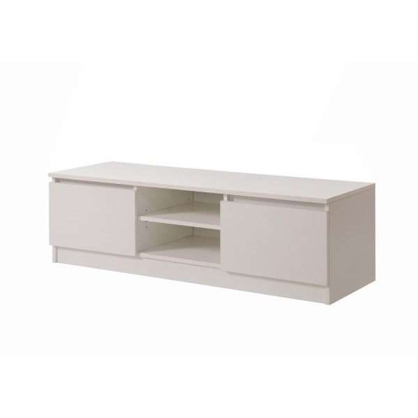 Essentials 120cm TV Cabinet in White - Image 4