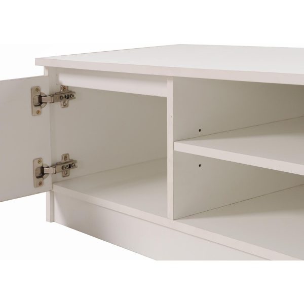 Essentials 120cm TV Cabinet in White - Image 6