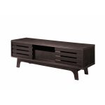 Essentials TV Cabinet with Sliding Doors in Wenge Dark Oak