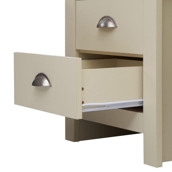 Lisbon 2 Piece Set (3+4 Chest, 2 Drw Bedside) Cream and Oak - Image 12