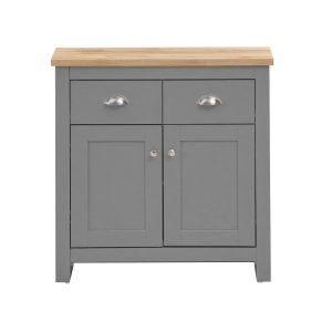 Lisbon Sideboard with 2 Doors & 2 Drawers in Grey and Oak