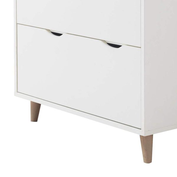 Pulford 4 Drawer Chest in White - Image 3