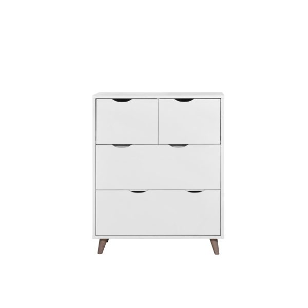 Pulford 4 Drawer Chest in White - Image 4